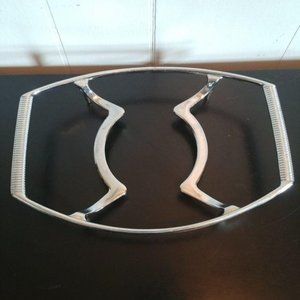 Vintage Corningware P-11-M Handled Trivet Pot Holder Silver Pyrex Fire King